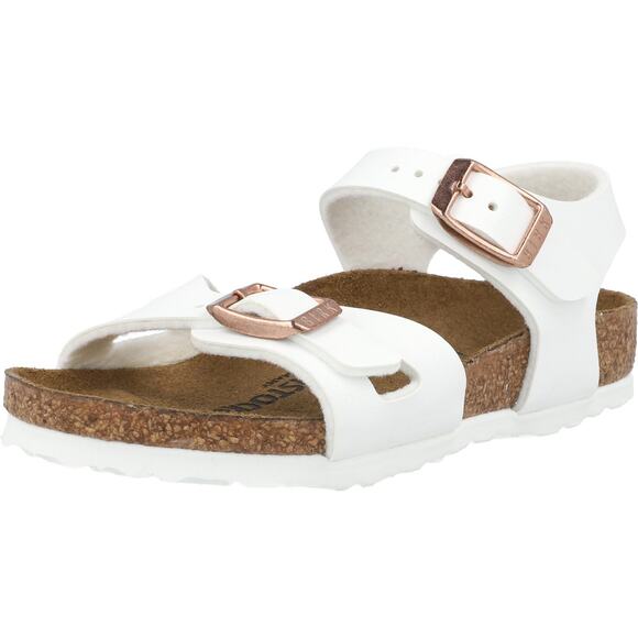 Birkenstock Rio Sandals White Size 6 Toddler Kids EU 24 - Picture 4 of 5